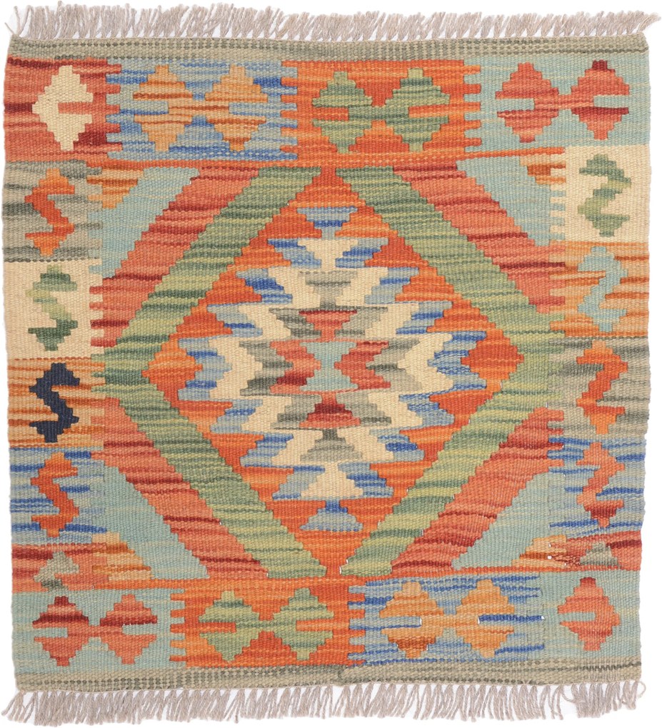 Kilim Tappeto 50x50 (Pakistan) Tessuto A Mano