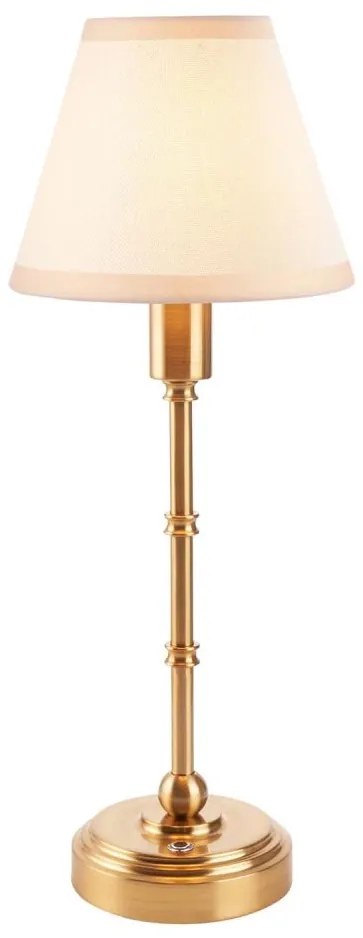 Endon 114811 - Lampada da tavolo ricaricabile LED dimmerabile BURLEY LED/1,5W/5V ottone/bianco