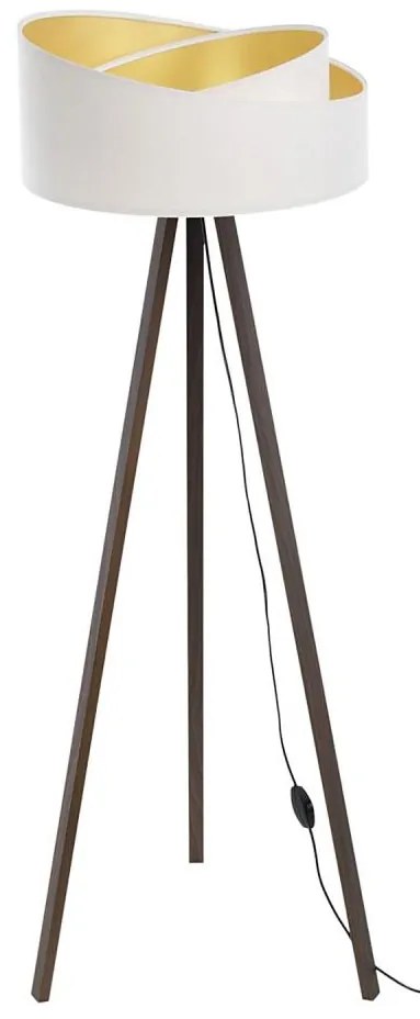 Lampada da terra GALAXY 1xE27/60W/230V bianco/marrone