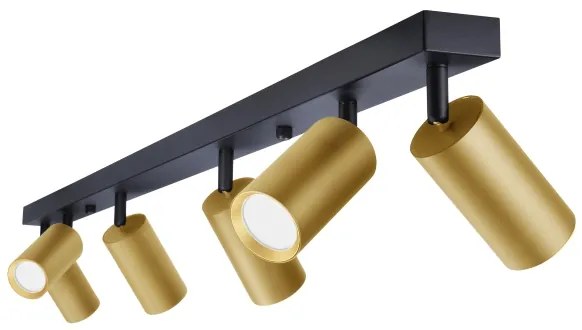Brilagi - Faretto LED dimmerabile SELE GOLDEN 6xGU10/6,5W/230V nero/oro
