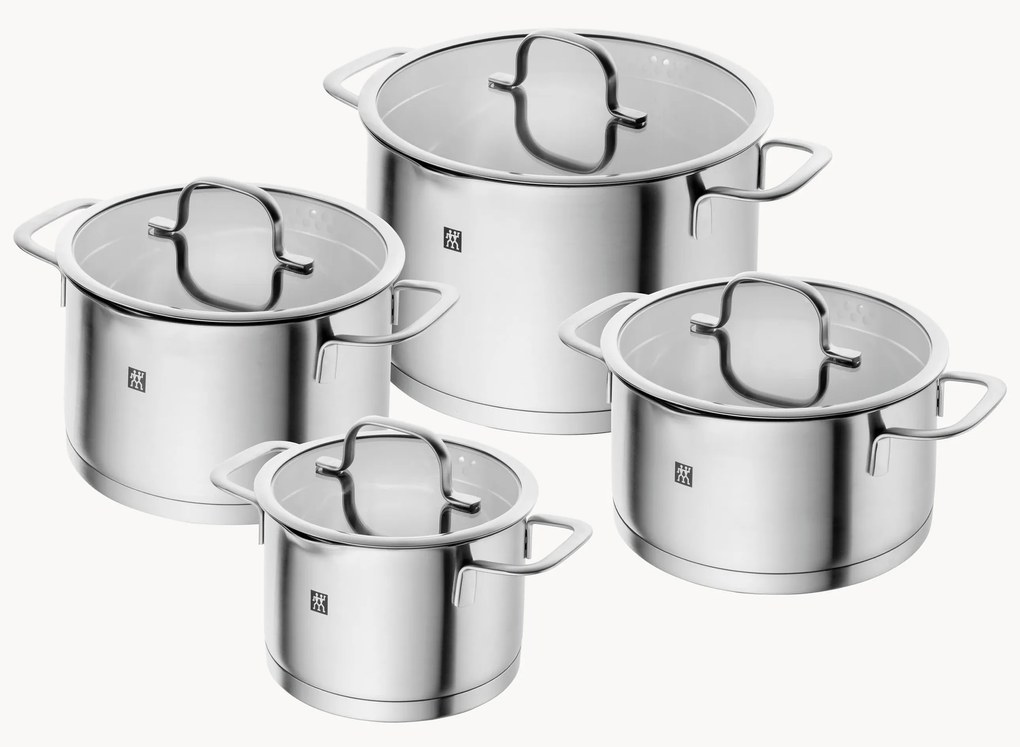 Batteria di pentole in acciaio inossidabile TrueFlow 4 pz