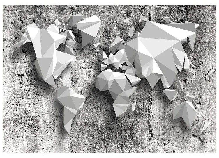 Fotomurale adesivo  World Map: Origami  Larghezza x Altezza Home decor 147x105