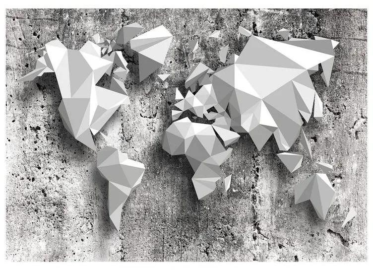 Fotomurale adesivo World Map: Origami