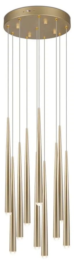 Lampadario LED dorato ø 30 cm Cala – Trio Select