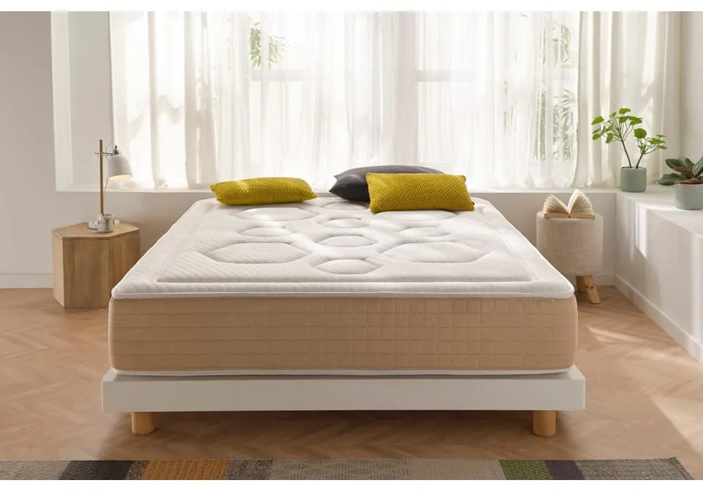 Materasso termoregolante reversibile a molle dure/medie 200x200 cm Hexaflex Bagged Springs Gel - Moonia