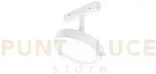 Proiettrore per binario led 3000k 936lm 12w in alluminio bianco