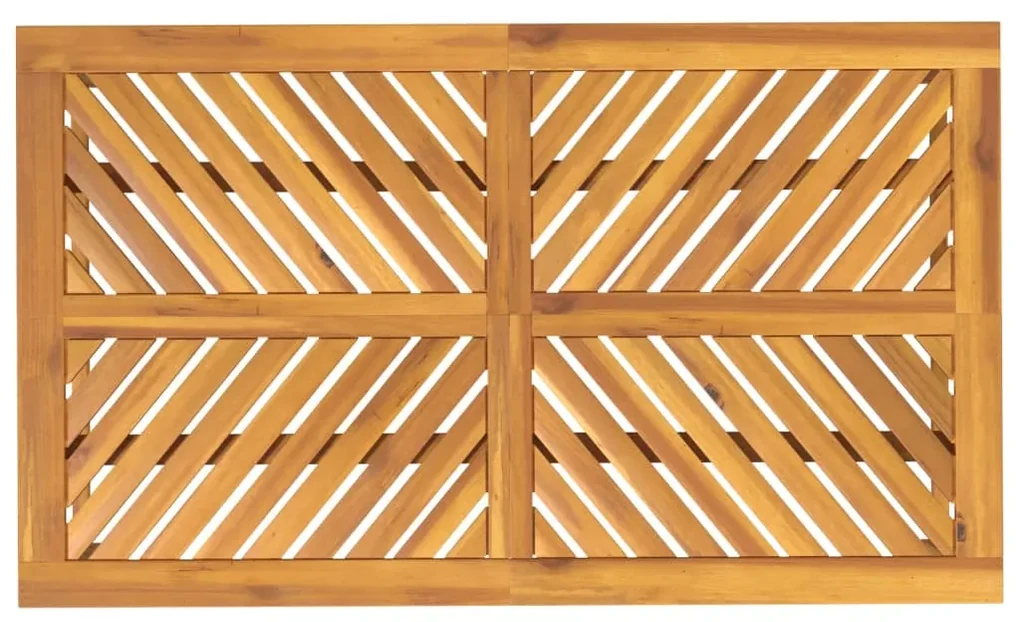 Tavolo da pranzo da giardino 150x90x74 cm legno massello acacia
