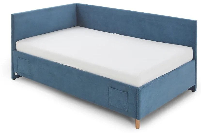 Letto da bambini blu con sponde e spazio contenitivo 120x200 cm Cool – Meise Möbel