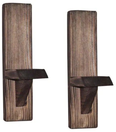 SET 2x Mensola da parete RAF abete