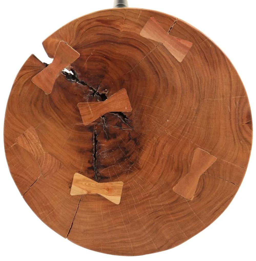 Tavolo da bar in legno Ø53x105 cm legno massello di acacia