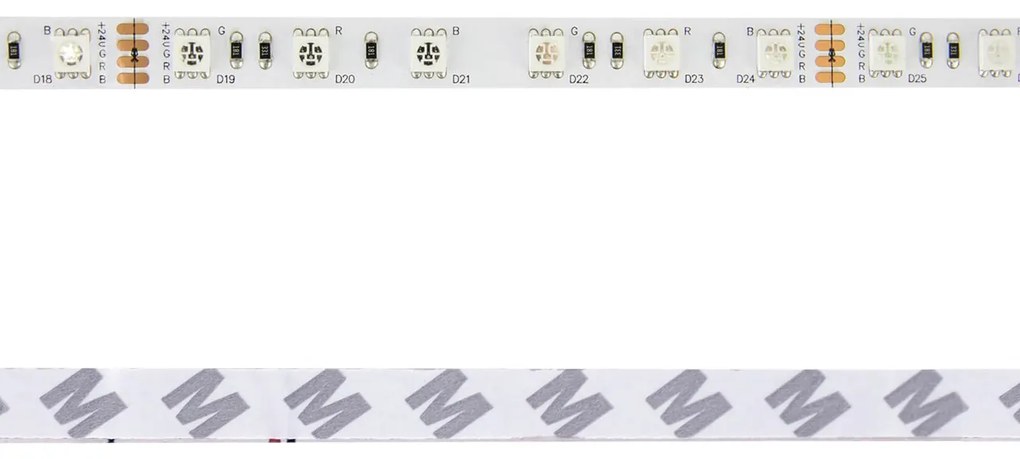 Striscia LED Professional 5050/60 - RGB - IP20 - 144W/m - 5m - 24V Colore RGB