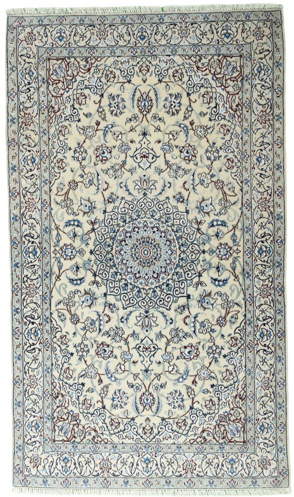 Nain Tappeto persiano 200 x 120 Beige (Iran) Annodato A Mano
