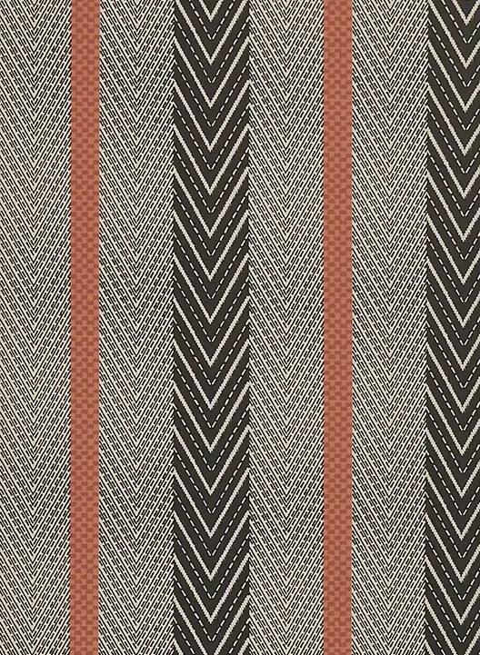 Osborne & Little Carta da parati Sagitta - Charcoal