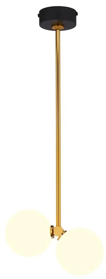 Jupiter 1919 - Lampadario su palo LUNA 2xG9/40W/230V ottone/nero