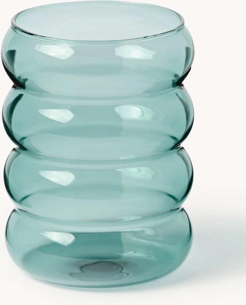 Set di 4 bicchieri in vetro soffiato borosilicato Bubbly