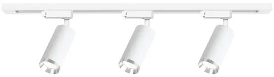 Faretto a binario MICA 3xGU10/10W/230V, bianco/cromo satinato