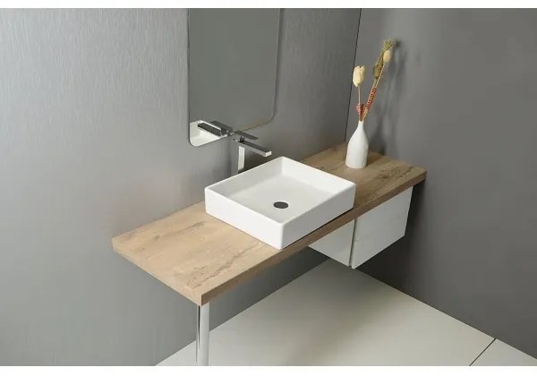 Isvea - Lavabo da appoggio PURITY 50x42 cm ceramica/bianco
