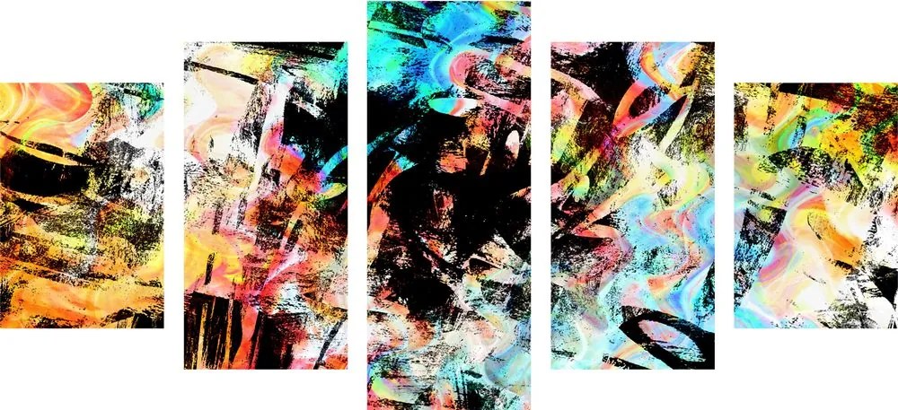 Quadri 5 pezzi – Arte di graffiti unica