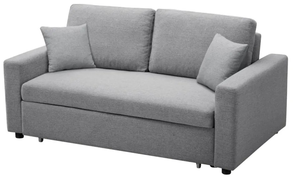 Divano letto 3 posti in Tessuto Grigio - INIZOR