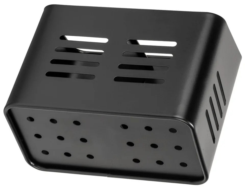 Set portaposate e portatovaglioli in metallo Black Outdoor Kitchen Baco - Wenko