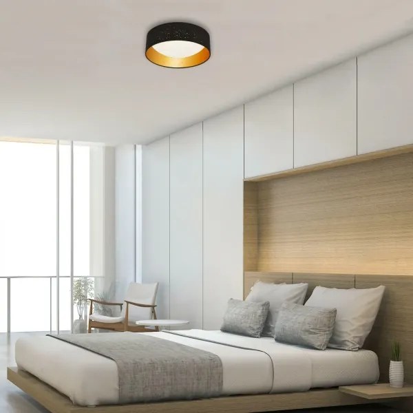 Brilo 3482-015 - Plafoniera LED MAILA STARRY LED/12W/230V nero/oro