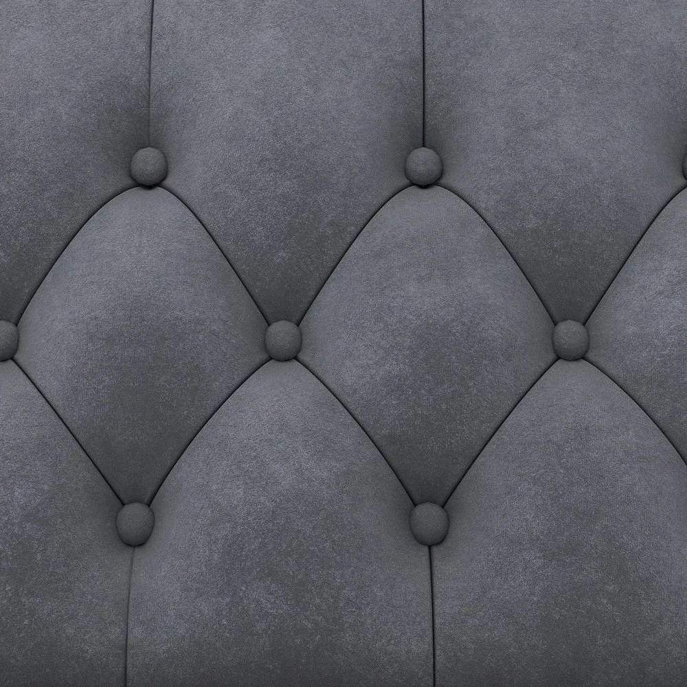 Divano in velluto grigio scuro 236 cm Felix - Støraa