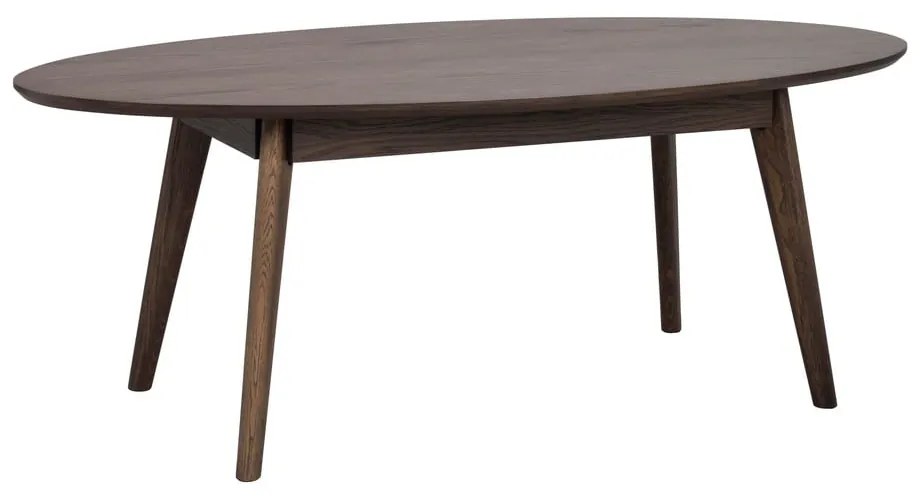 Tavolino marrone scuro in rovere 65x130 cm Yumi - Rowico