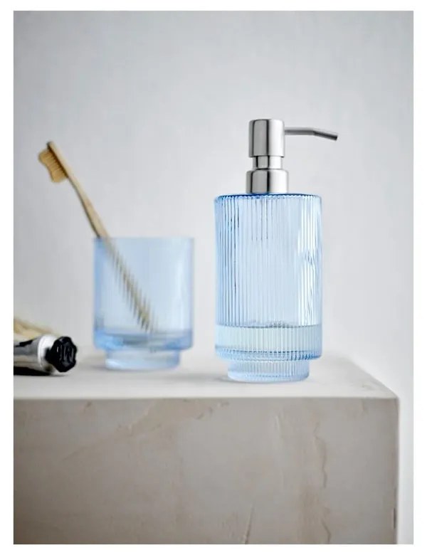 Bicchiere di vetro blu per spazzolini da denti Clarity - Södahl