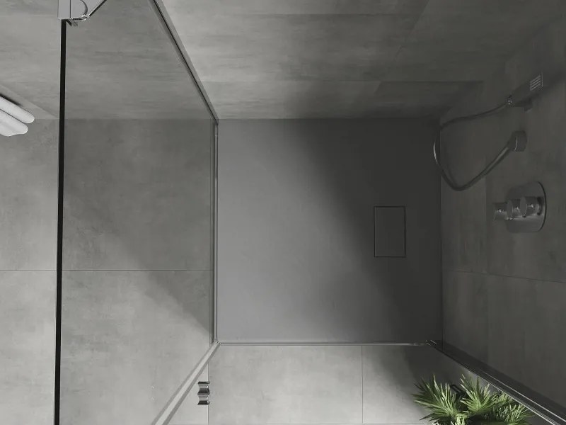 Mexen Hugo piatto doccia quadrato SMC 90 x 90 cm, grigio - 42619090