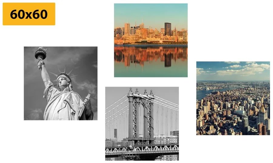 Set di quadri – New York in stile interessante