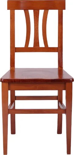 Sedia da cucina con seduta in legno LAURA ciliegio SET da 2