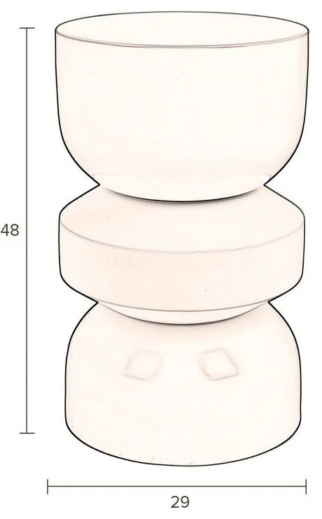 Tavolino rotondo ø 29 cm Apollo – Dutchbone