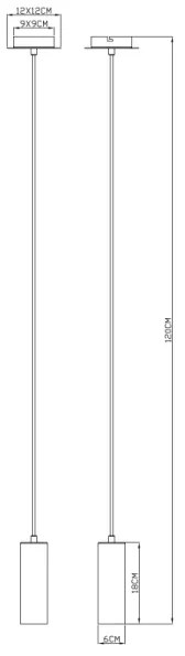 Globo 57911HW - Lampadario a sospensione con filo ROBBY 1xGU10/35W/230V bianco