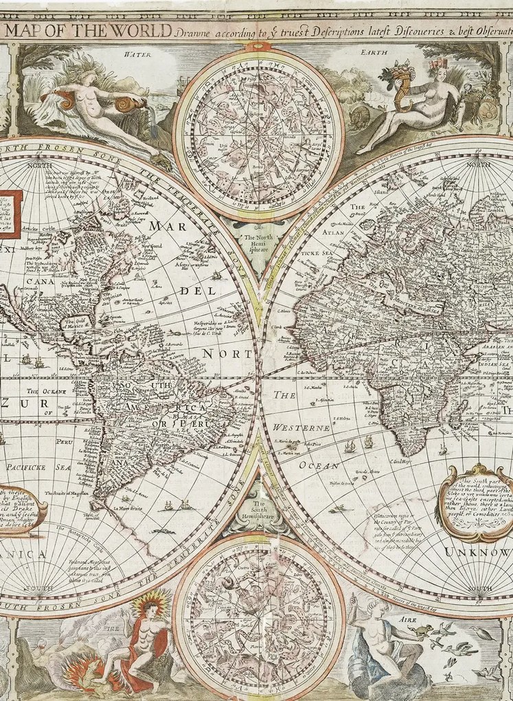 Coordonne Wandbild Historical Map - 6500101