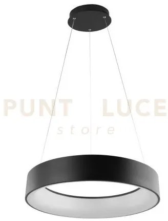 Lampadario a sospensione led noah nera 60w 8000lm cct 3000k 4000k 6...