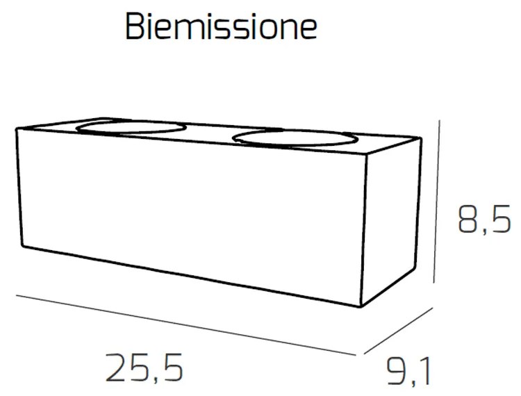 Applique Moderna Area Metallo Grigio Metallo 4 Luci Gx53