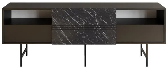 Tavolo TV DERIN 65x180 cm nero