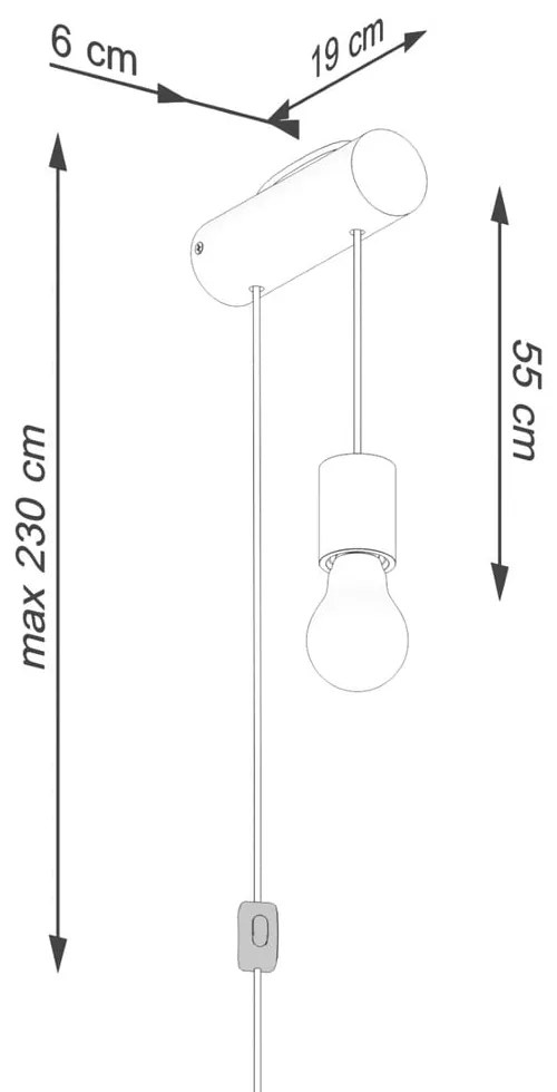 Lampada da parete di colore naturale Arcadia – Sollux