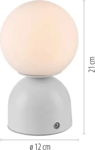 Schöner Wohnen 19218-16 - Lampada da tavolo LED dimmerabile RUDI LED/1,2W/5V bianca