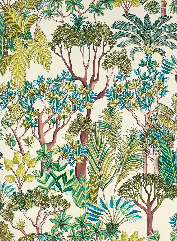 Manuel Canovas Carta da parati Morny - Turquoise
