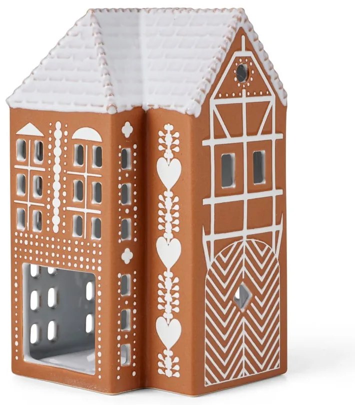 Portacandela in ceramica per lumino Gingerbread Lighthouse – Kähler Design