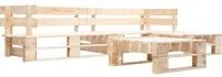 Set Divani da Giardino con Pallet 4 pz Naturale in Legno 277490