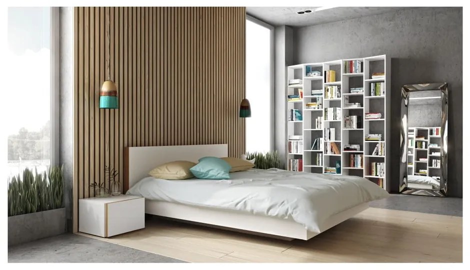 Libreria bianca 182x224 cm Valsa – TemaHome