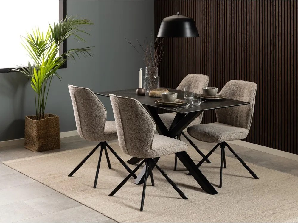 Sedie da pranzo color crema in set di 2 Aura - Actona