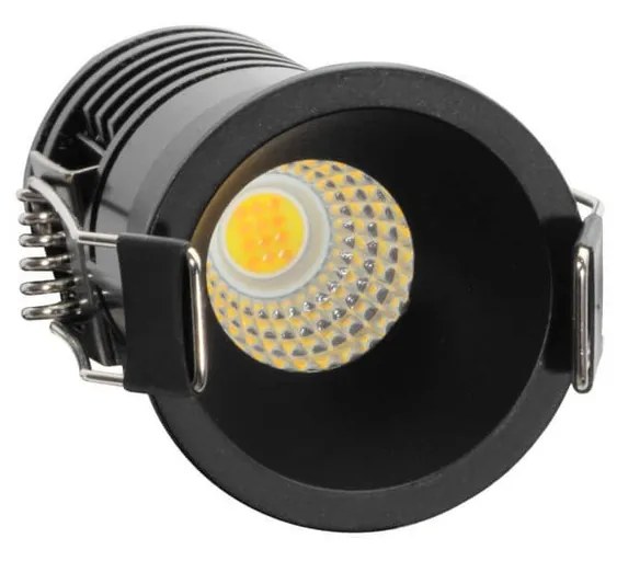 Faretto LED Incasso 5W Foro Ø35mm 3CCT - CRI92 Nero UGR11 Colore Bianco Variabile CCT