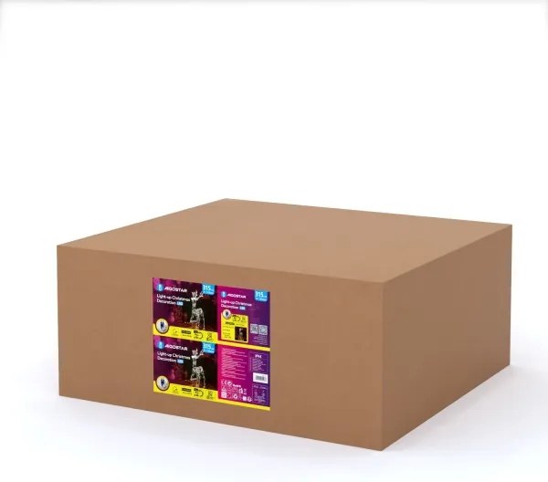 Aigostar - LED decorazione natalizia per esterni LED/3,6W/31/230V 2700K 120cm IP44 renna