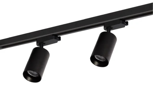 Faretto per sistema a binario PIPE 4xGU10/10W/230V nero