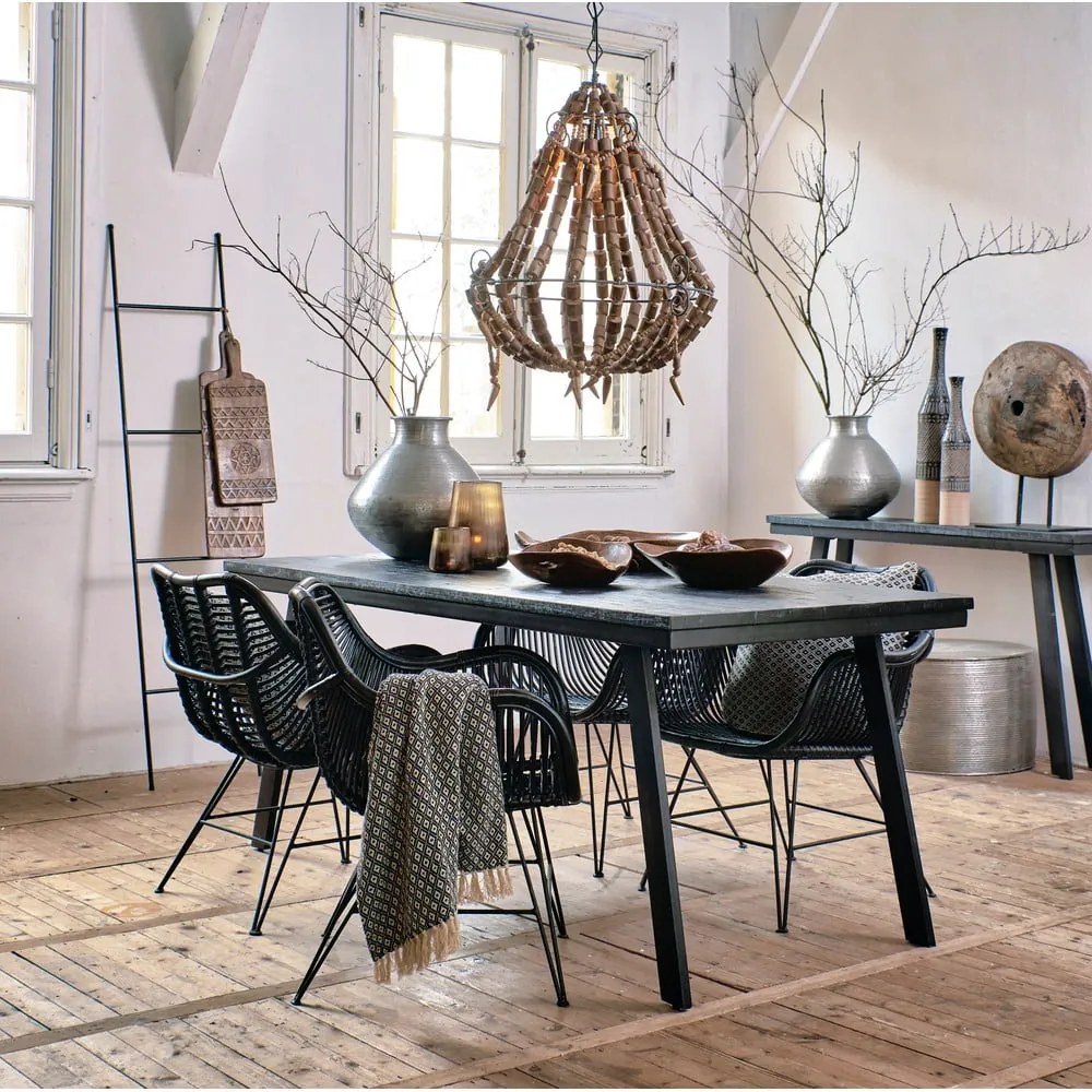 Scala decorativa in metallo nero Siem - Light & Living
