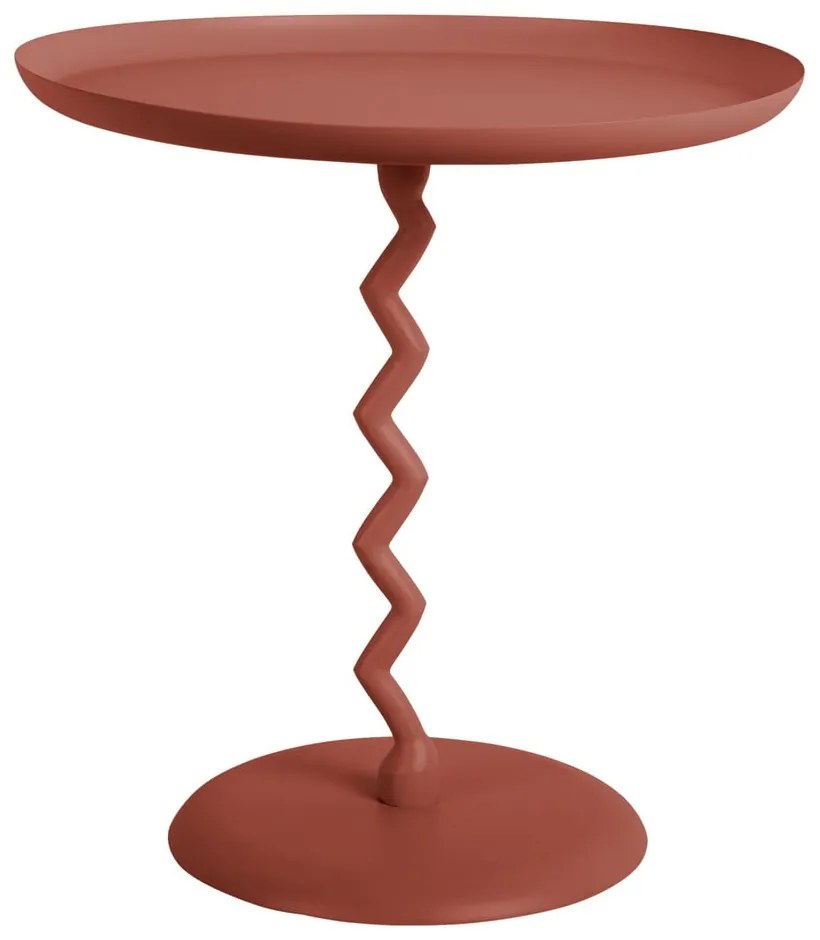 Tavolino rotondo in metallo ø 40 cm Zig Zag – Leitmotiv