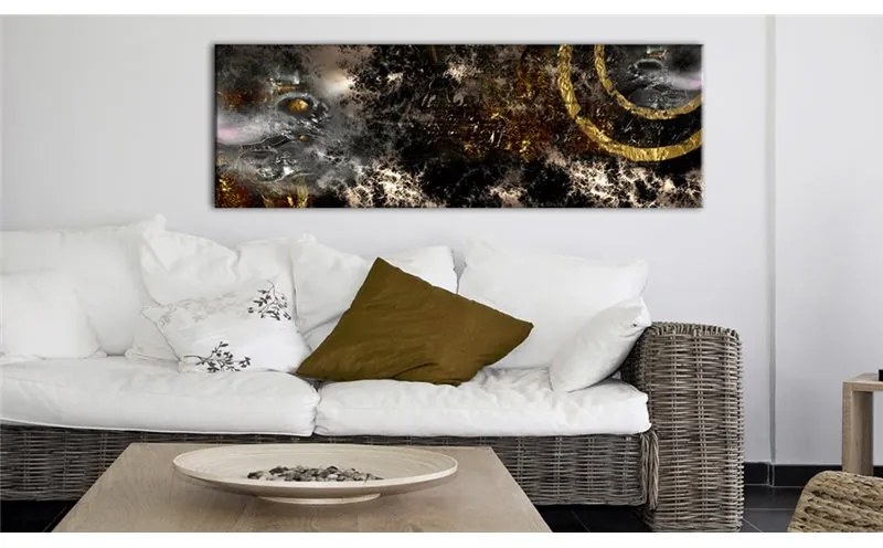 Quadro Golden Galaxy  Colore Marrone, Dimensioni e Misure 120x40